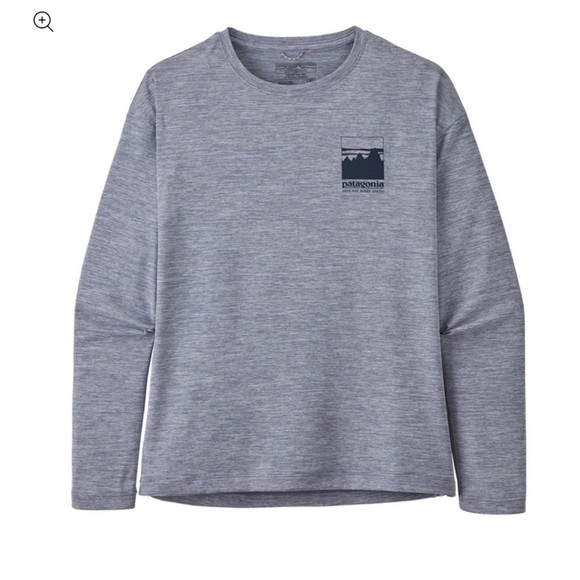 Patagonia Girls Long Sleeved Capilene Cool Daily T-Shirt size Medium 10 - Picture 1 of 9